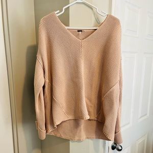 Free People pink sweater